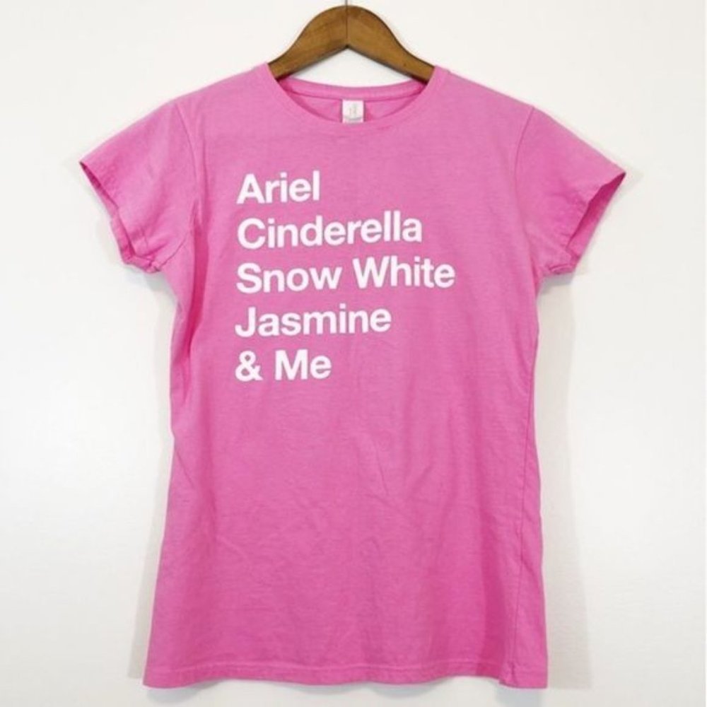 Disney Princess Names Pink T-Shirt